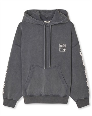 Compact Cotton Altas Hoddie - Washed Black